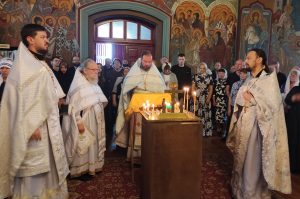 На 40-й день по кончине ктитора Покровского храма была совершена литургия