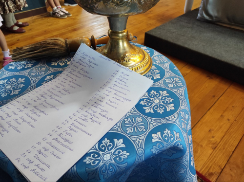 Молебен перед началом нового учебного года