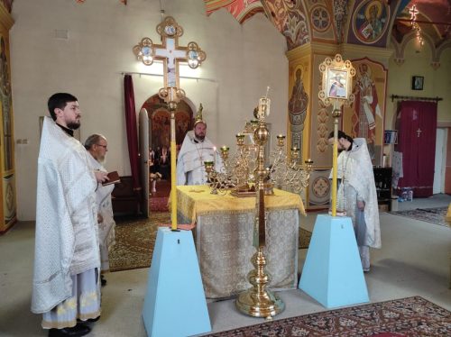На 40-й день по кончине ктитора Покровского храма была совершена литургия