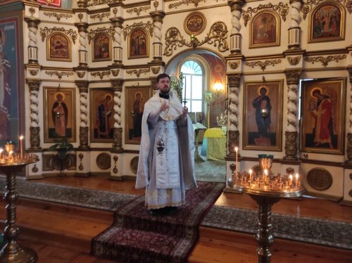 На 40-й день по кончине ктитора Покровского храма была совершена литургия